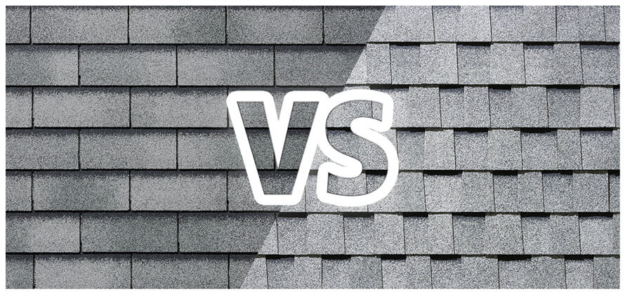 3 tab vs Architectural Shingles