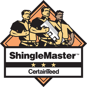 Our Shingle Master certification is also awarded by CertainTeed and demonstrates that we have the expertise and experience needed to properly install and maintain CertainTeed shingle roofing systems.