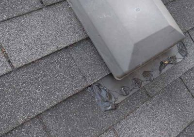 Roof vent caulking to prevent water Leaks on Roof
