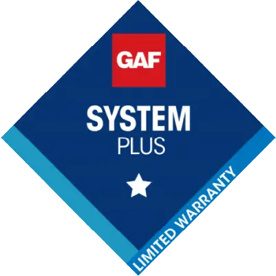 System Plus roofing certification badge