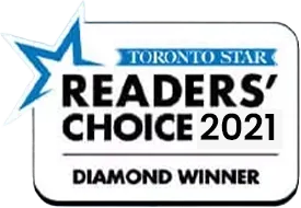 toronto star readers’ choice 2021 diamond winner award badge