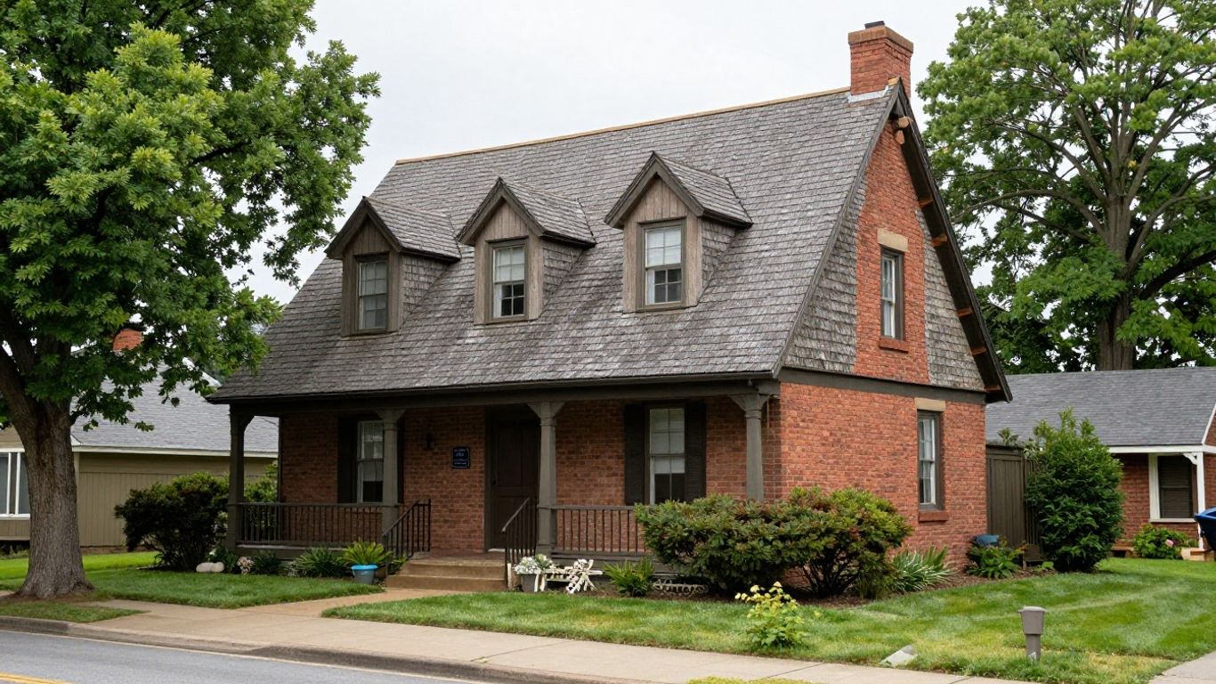 Century home in Old Oakville with cedar shake roofing beside a slate roof example