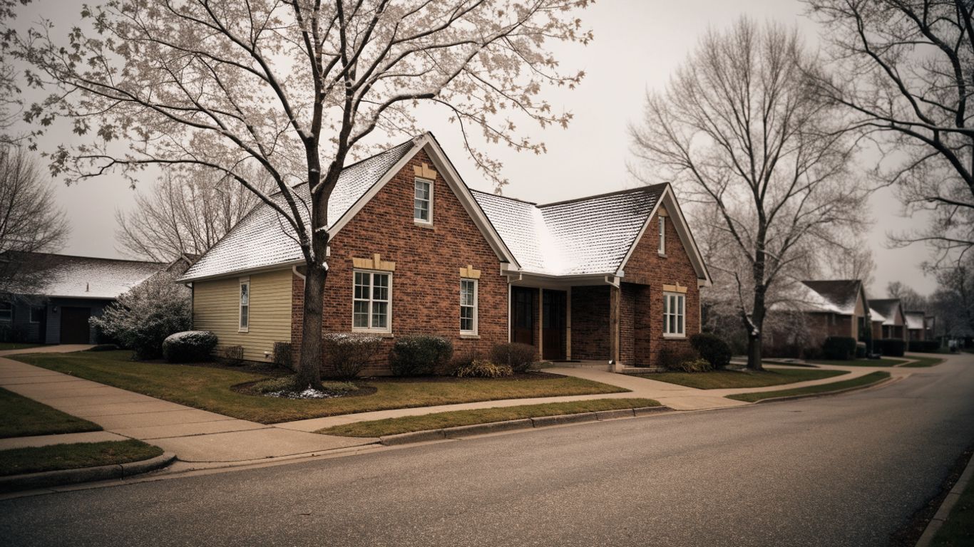 A Mississauga home beneath a snow-dusted roof